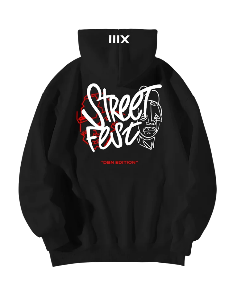 Hoodie back Black DBN